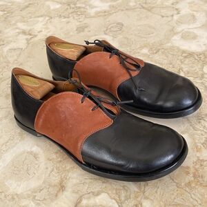 CYDWOQ Olds Handcrafted Leather Derby Shoes